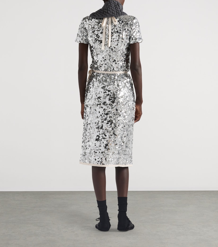 Embroidered Sequin T-Shirt F0118 Image 5