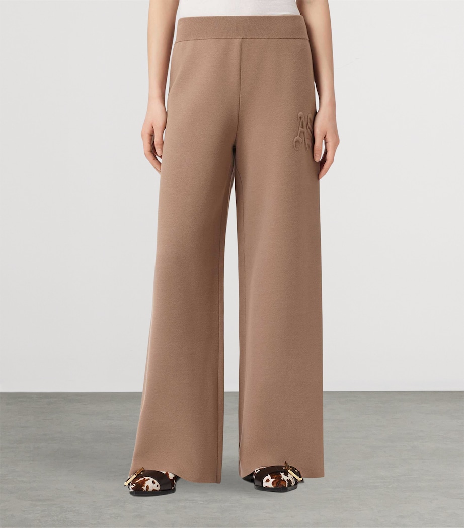 AllSaints Womens Sonny Straight Sweatpants Pine Bark Brown Image 3