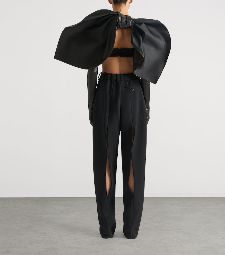 Mohair-Blend Bra Top BLACK Image 3