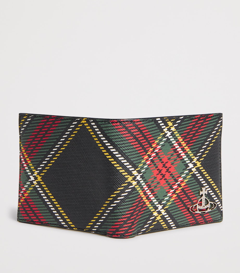 Leather Tartan Billfold Wallet N302 CHELSEA TARTAN Image 3