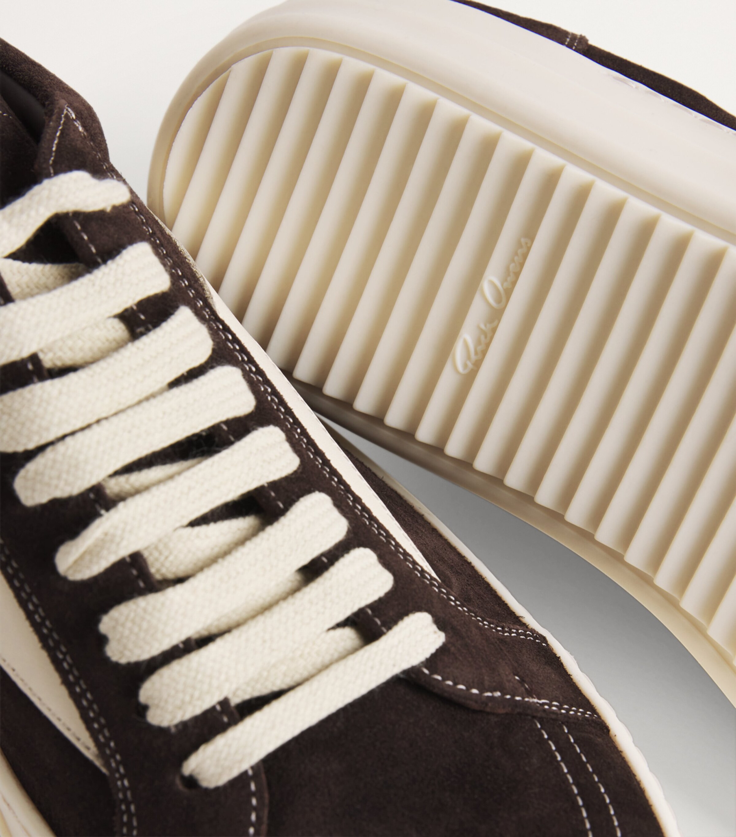 Rick Owens Suede Vintage Low-Top Sneakers | Harrods US