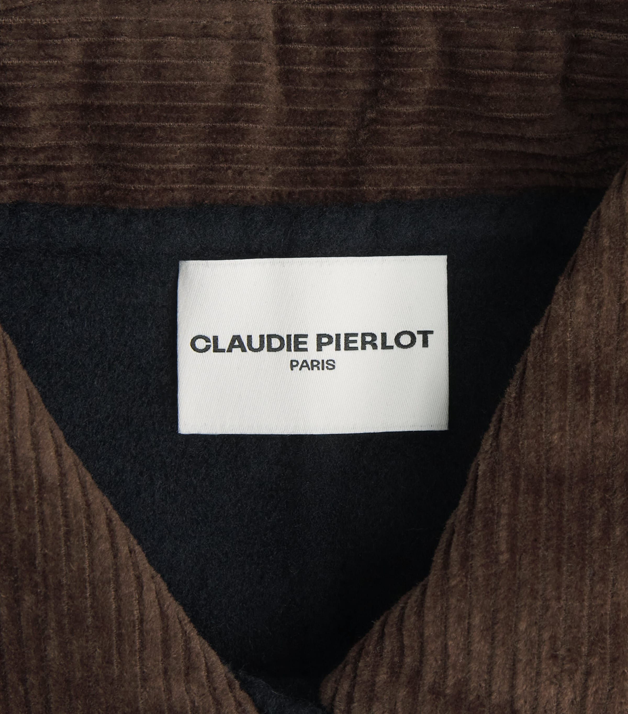 Claudie Pierlot Womens Wool-Blend Jacket Navy Image 6