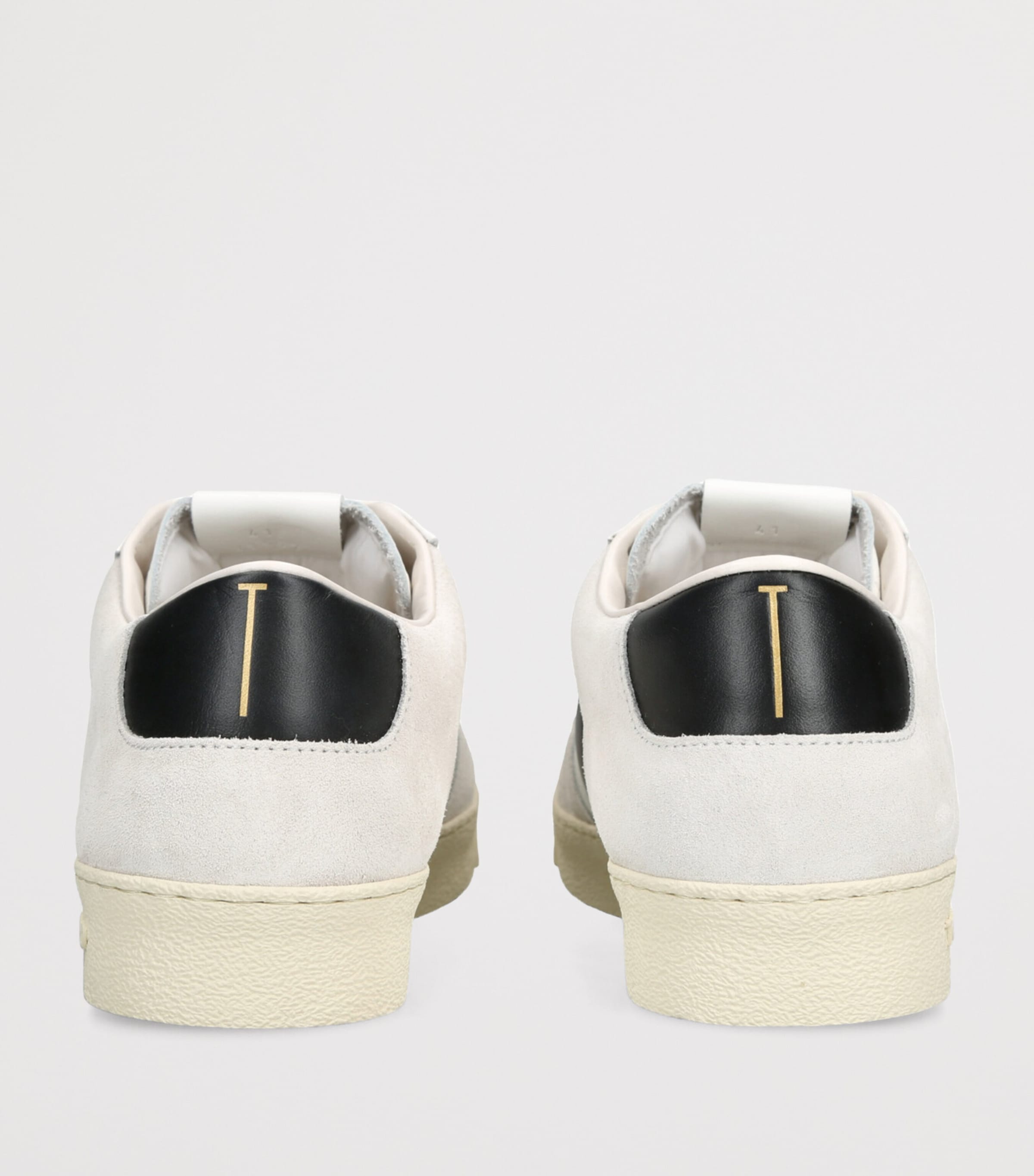 Leather-Suede Terence Sneakers WHITE/BLK Image 2