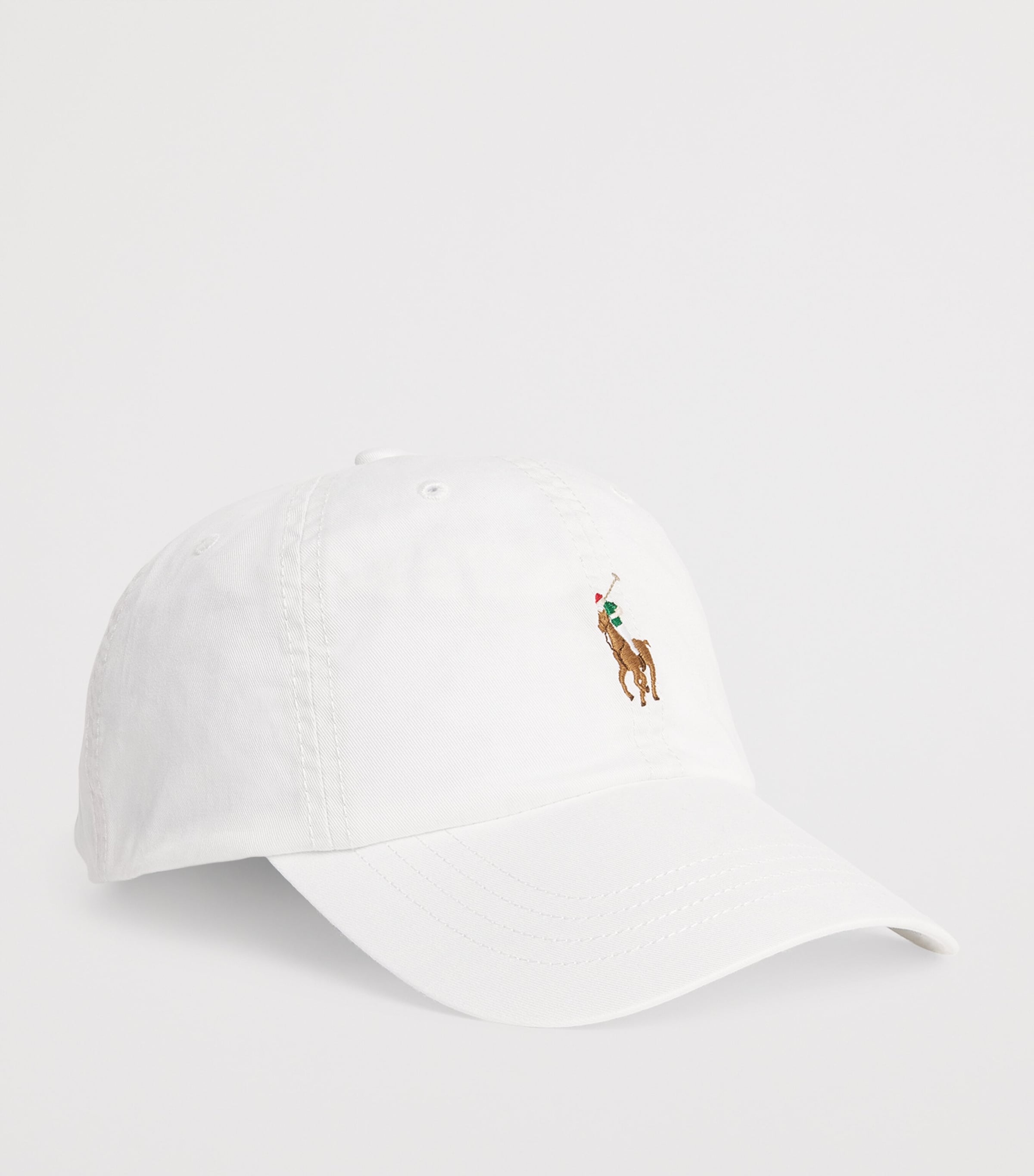 Polo Pony Baseball Cap WHITE Image 2