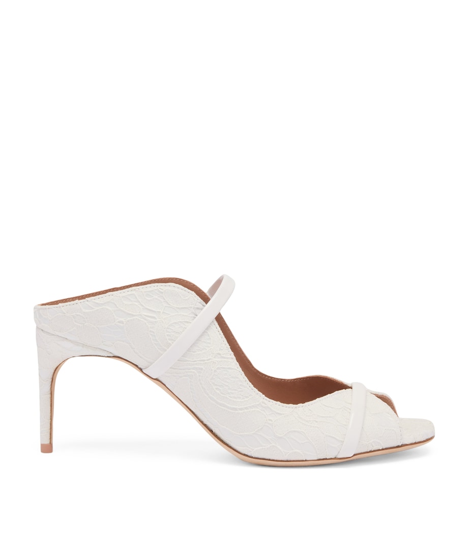 Lace Noah Heeled Sandals 70 WHITE Image 1