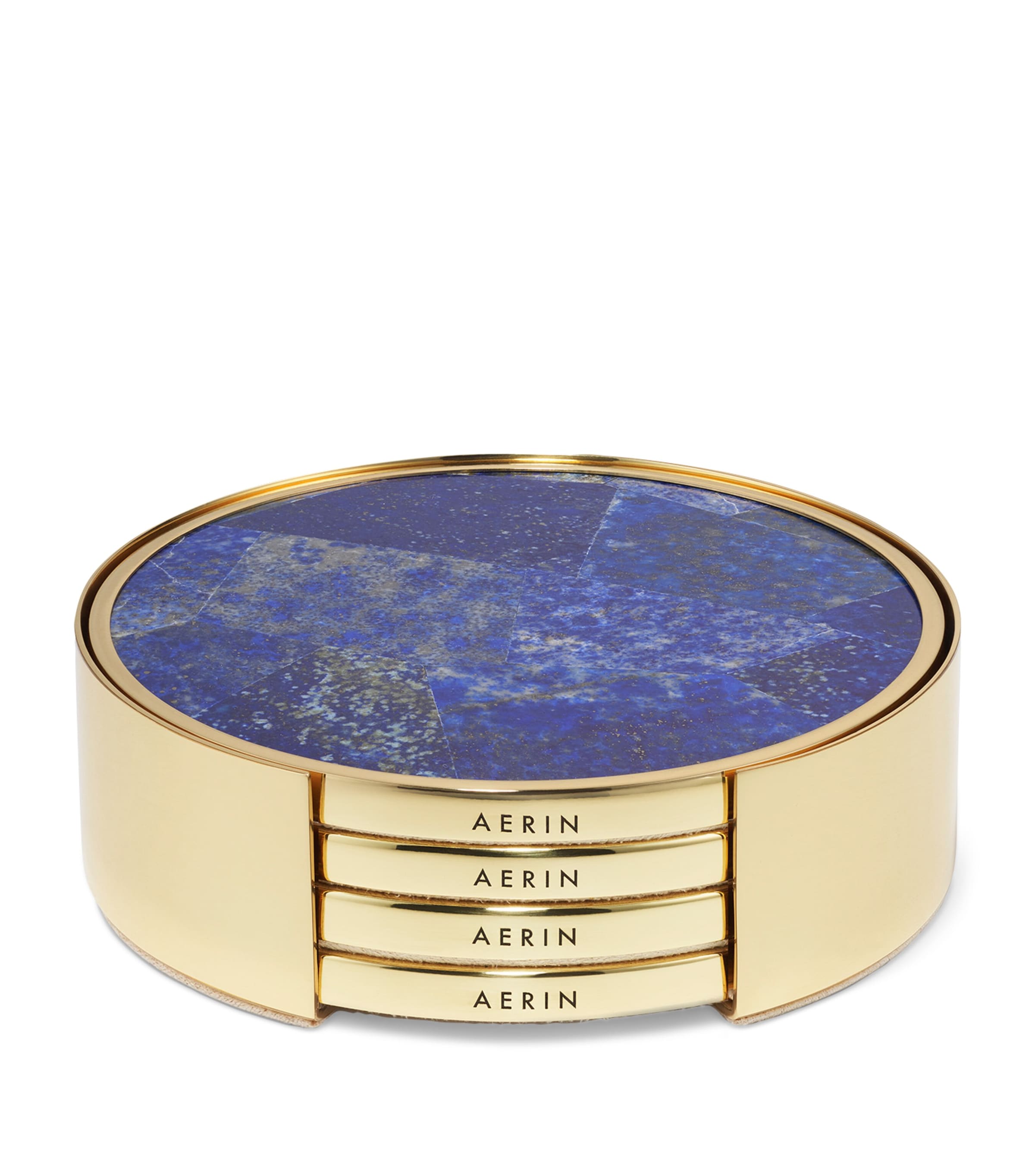 Set of 4 Lucas Mosaic Coasters LAPIS Image 3