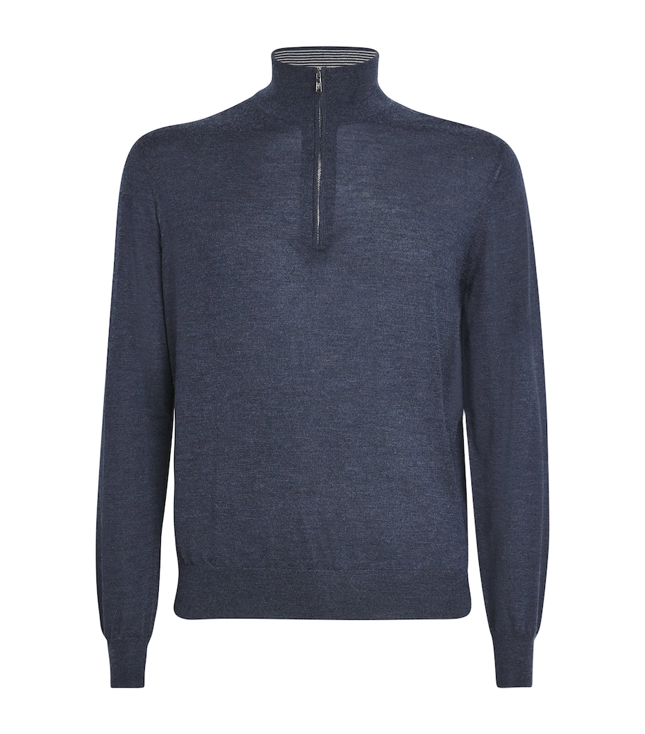 Cashmere Quarter-Zip Sweater J.16 - OCEANO Image 1