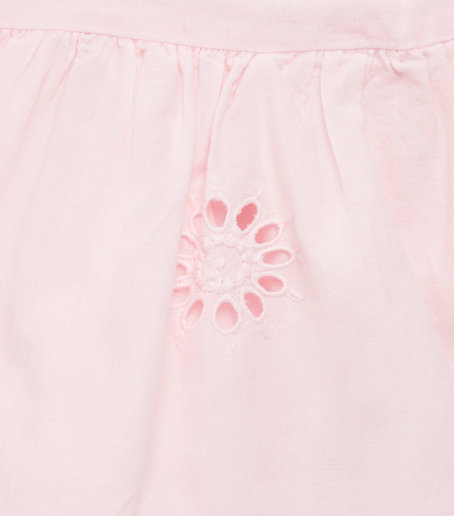 Broderie Anglaise Salome Romper (3-18 Months) 101365617PINK SCHFFL Image 3