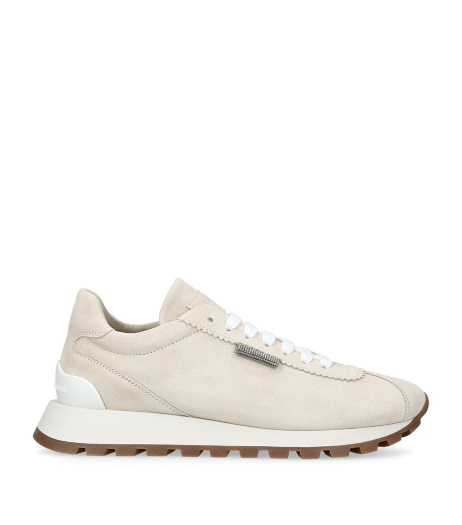 Suede Runner Sneakers BONE Image 1