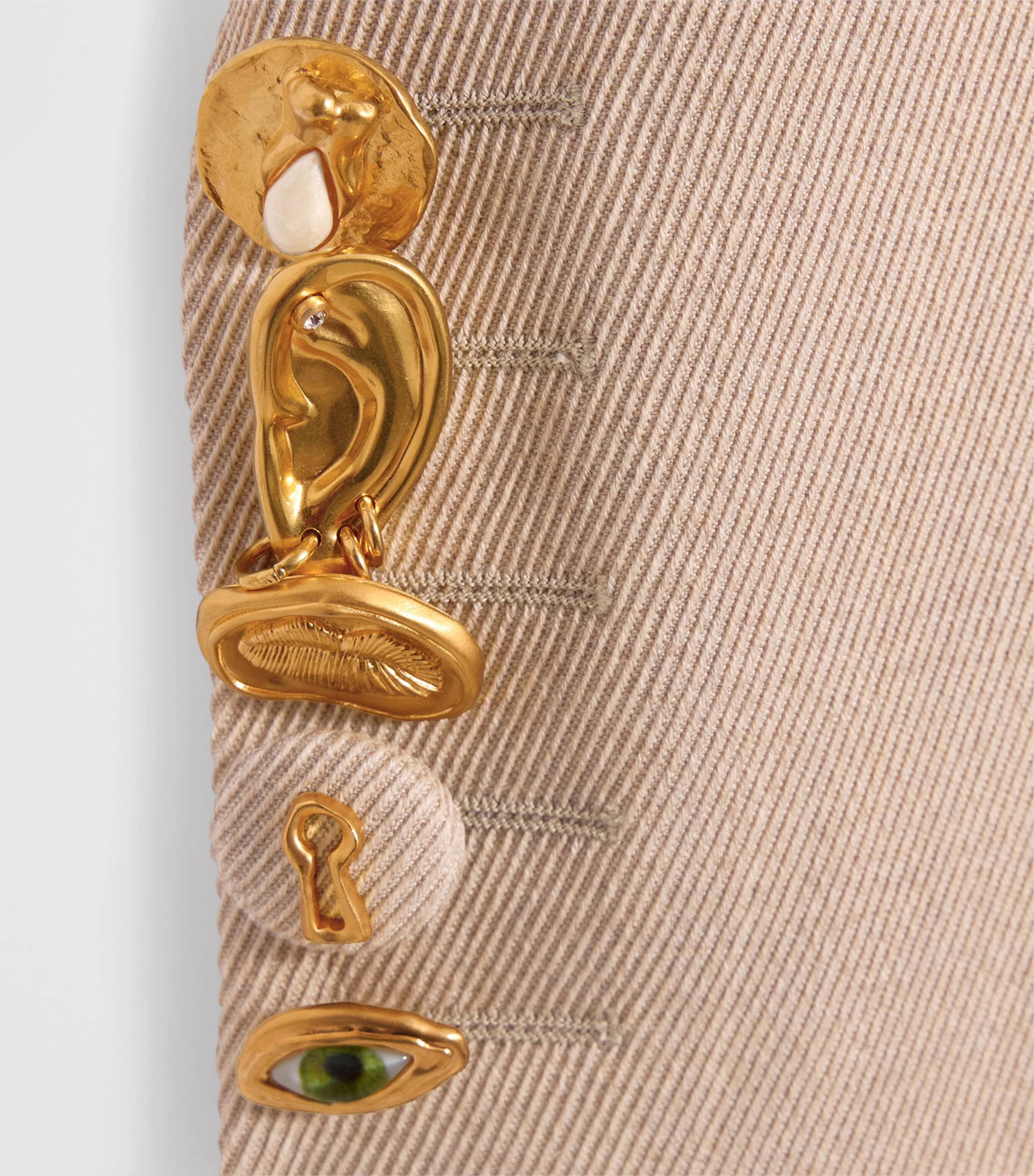 Virgin Wool Cinched Blazer 113 SAND Image 7