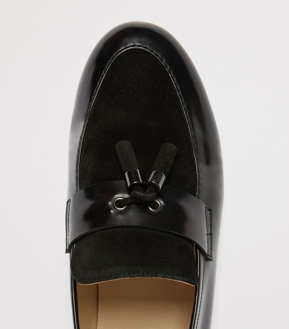 Marina Rinaldi Leather-Suede Moccasins Black Image 4