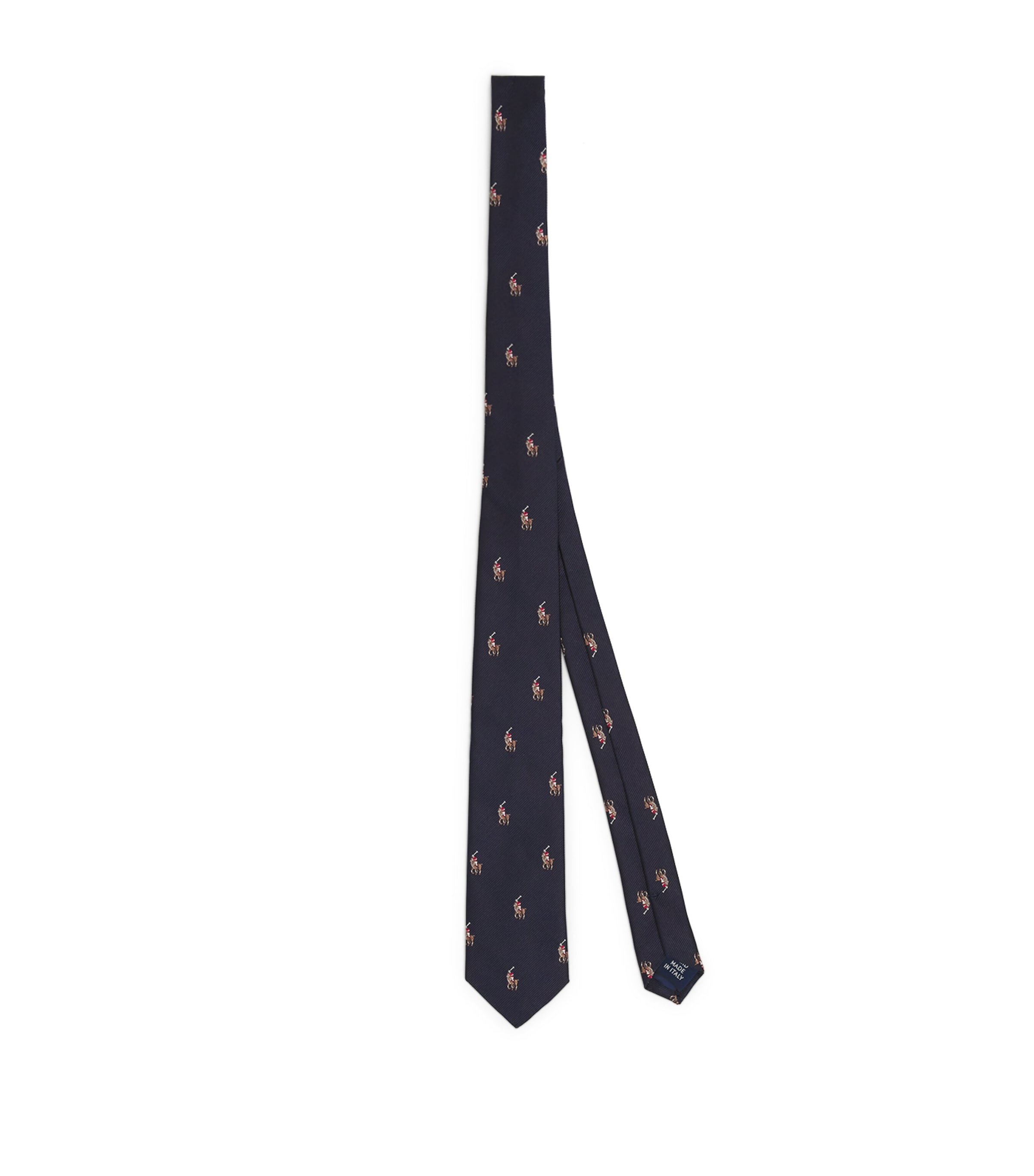 Shop Ralph Lauren Silk Polo Pony Tie In Navy