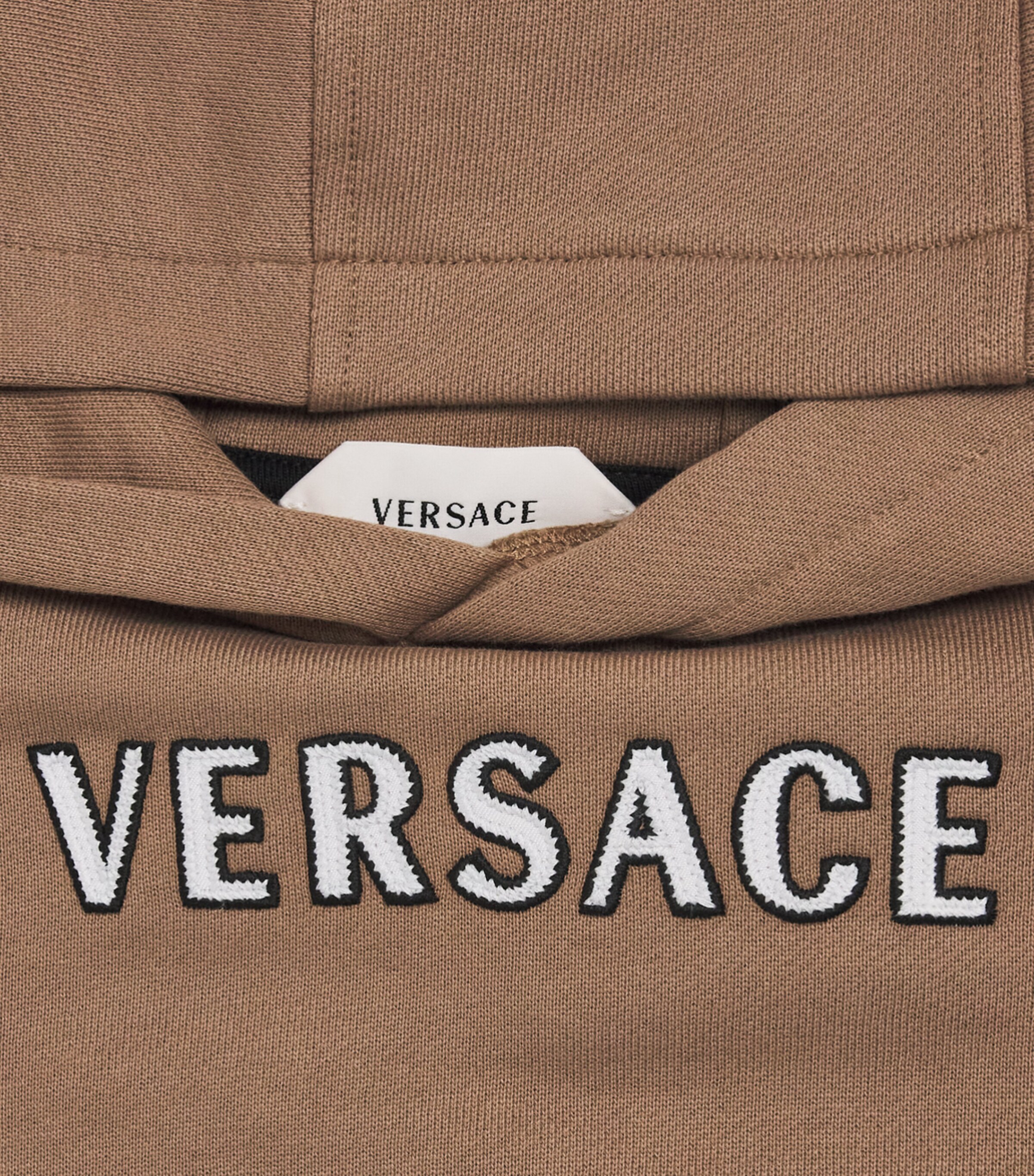 Versace Kids Cotton Embroidered Logo Hoodie (4-14 Years) Image 3