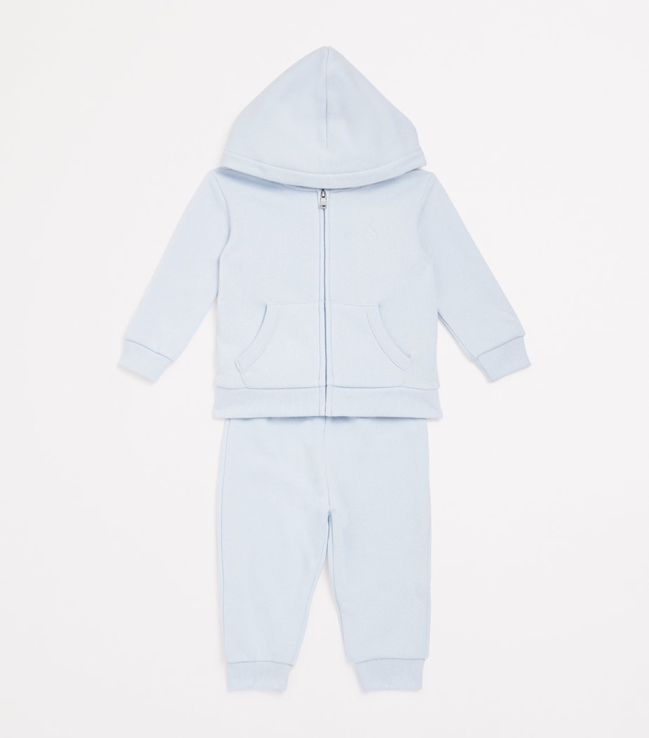 Cotton-Blend Hoodie and Sweatpants Set (3-24 Months) BERYL BLUE Image 3