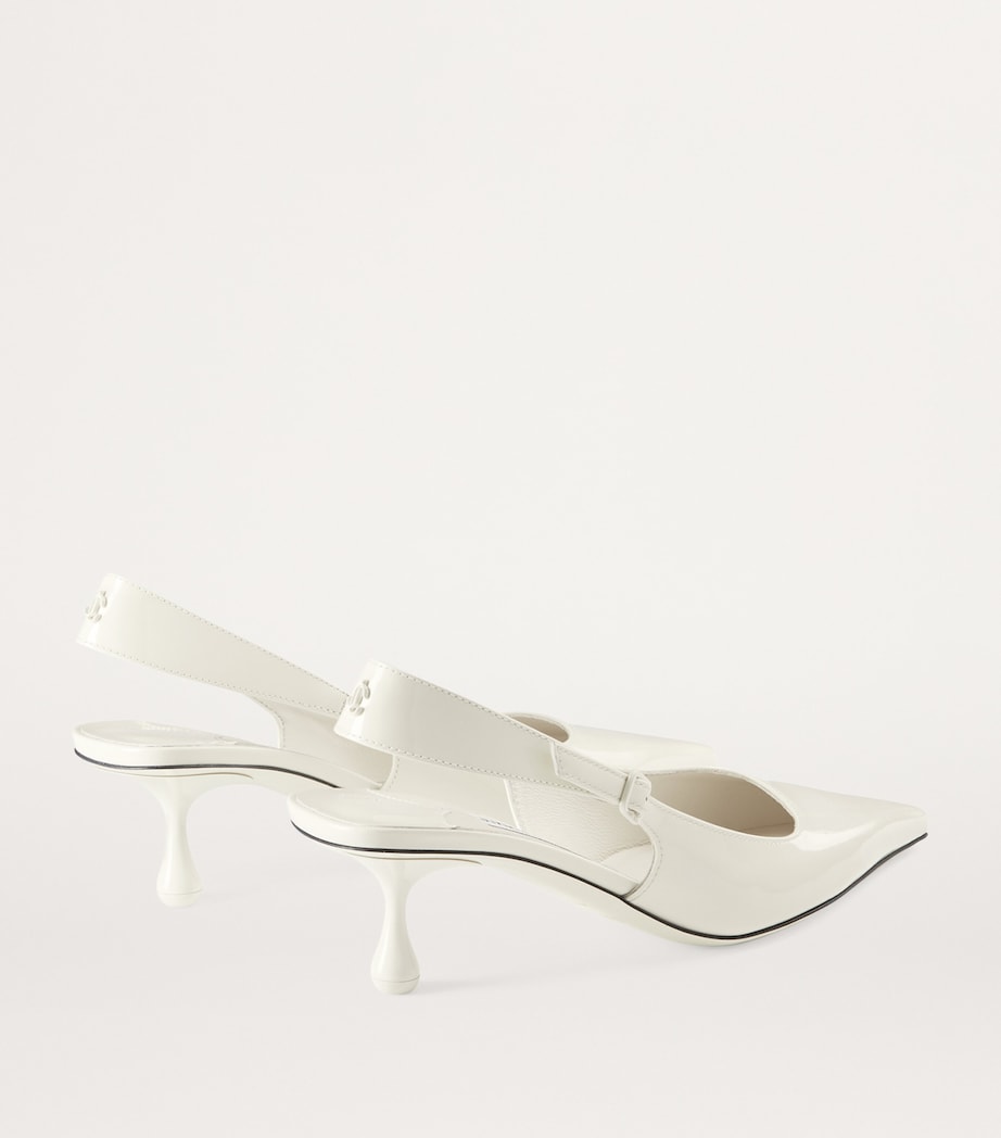 Amel 50 Leather Slingback Pumps LATTE Image 4