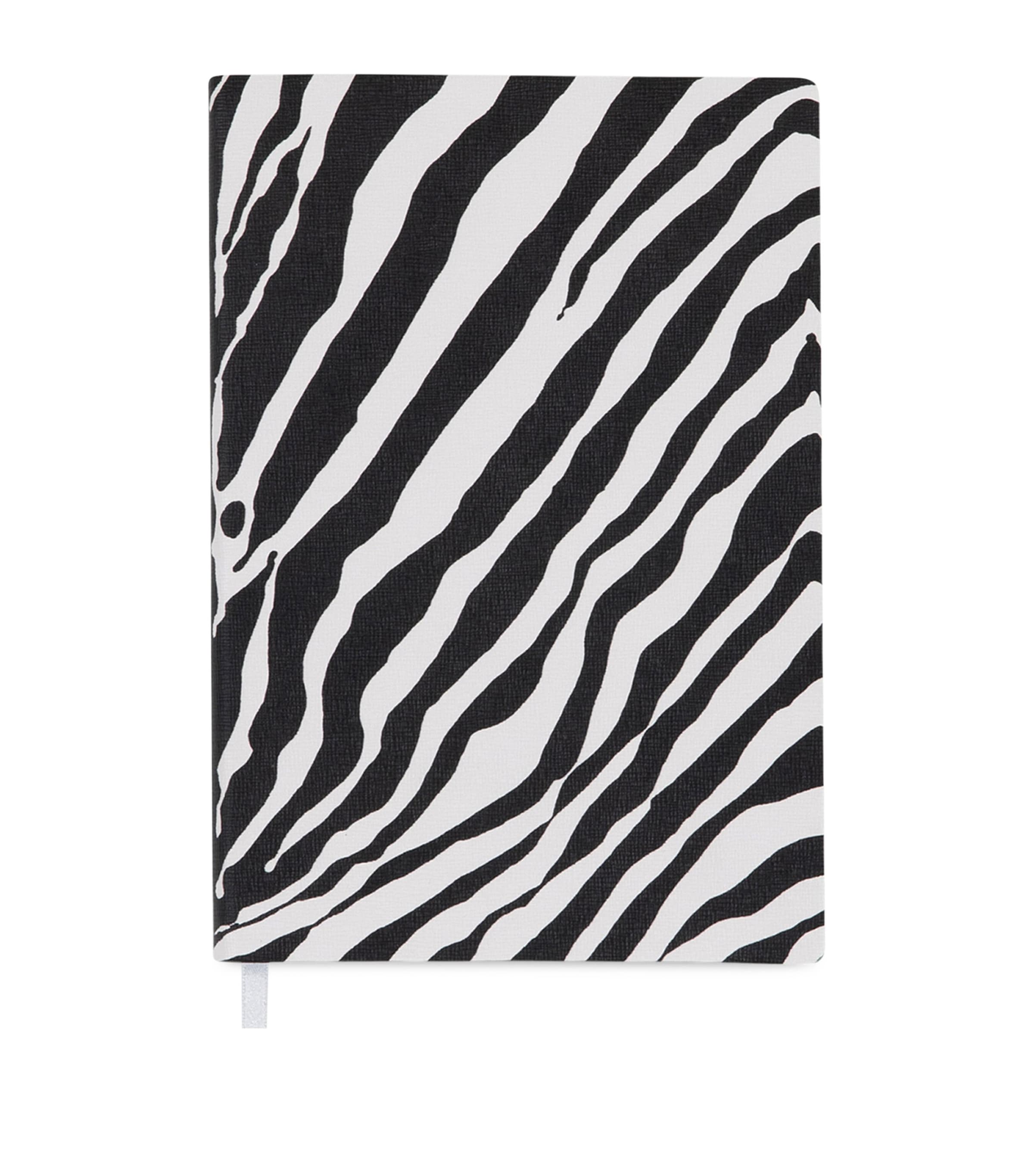 Dolce & Gabbana Casa Zebra Print A5 Notebook In Multi