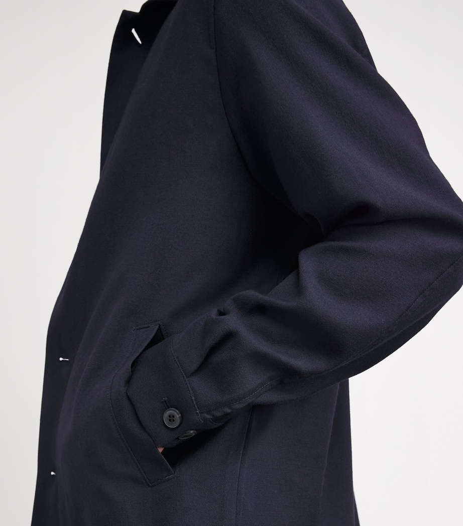 Wool Overshirt NAVY BUAA Image 6