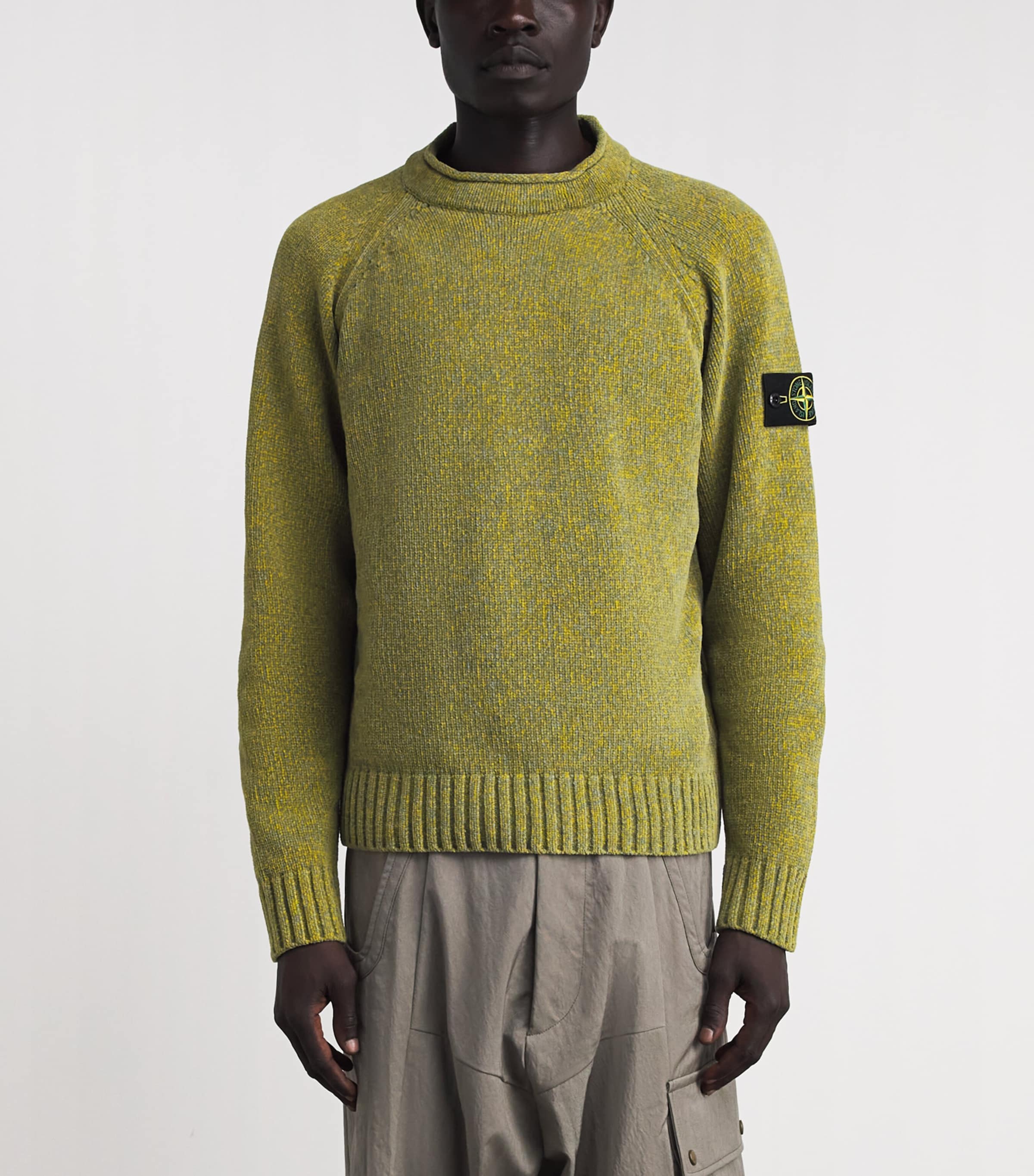 Stone Island Mens Cotton Mélange Sweater Image 4