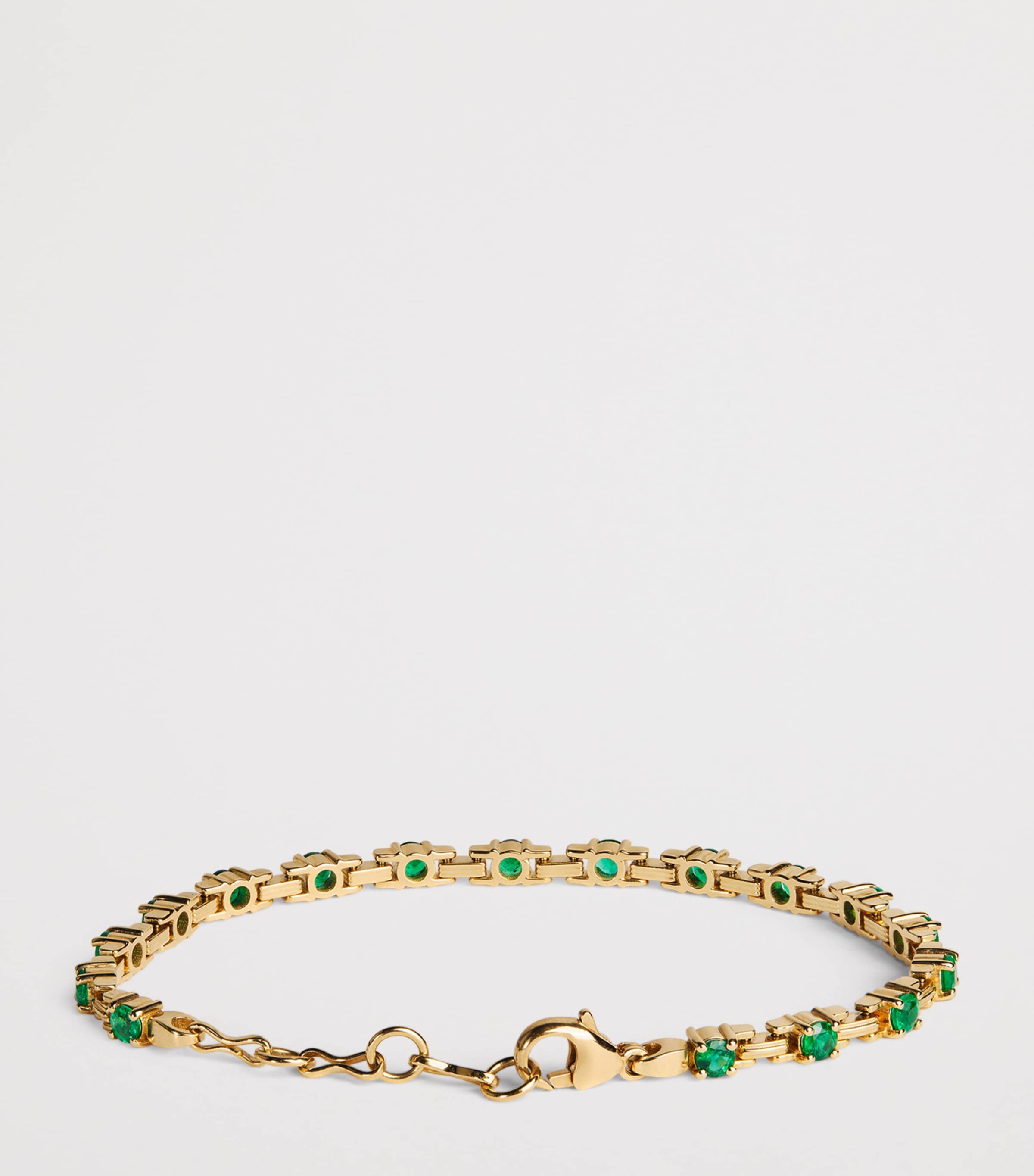 Large Yellow Gold and Emerald Pirouette Bracelet YELLOW GOLD Image 3