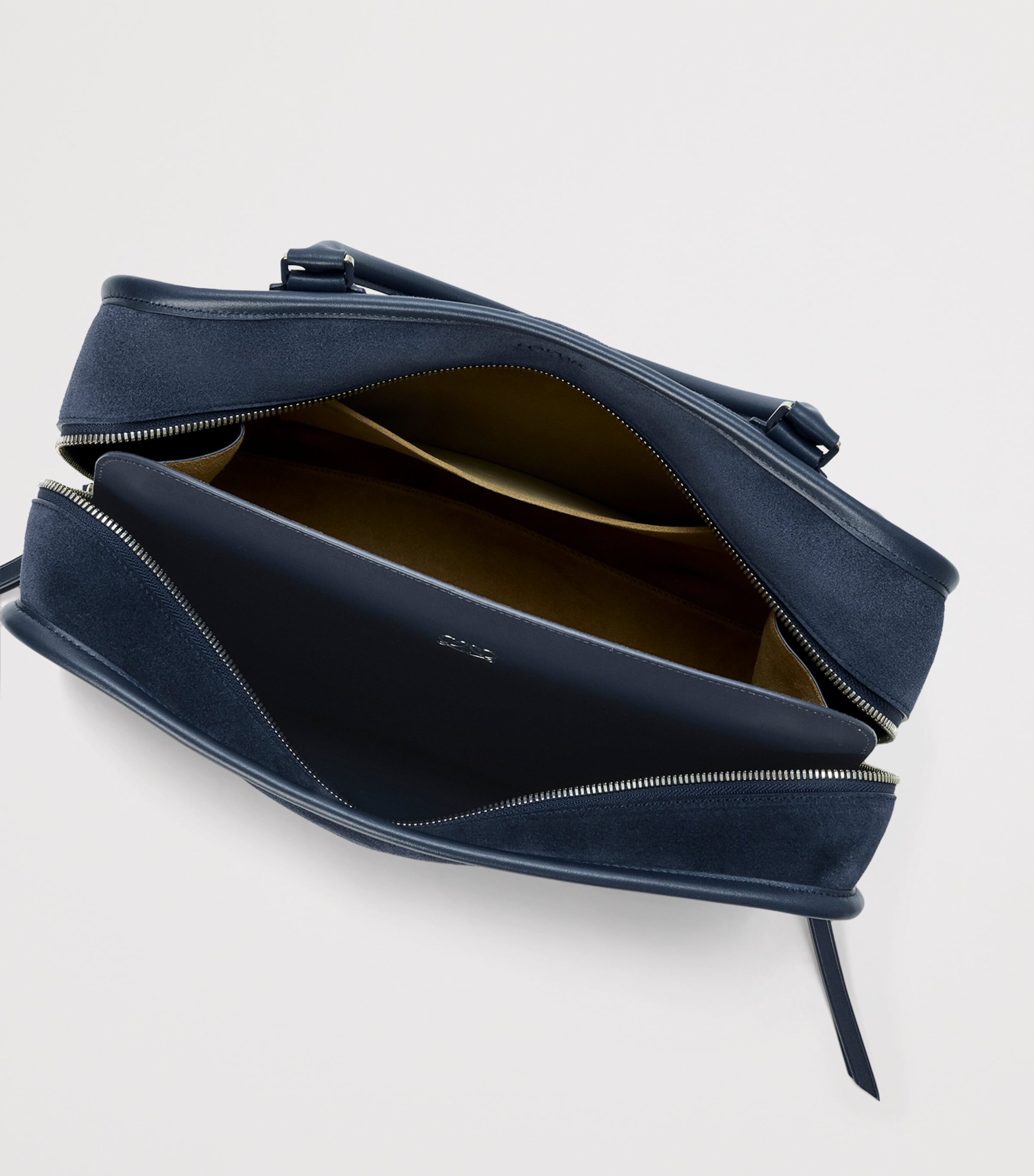 LOEWE Large Suede Amazona 180 Top-Handle Bag Deep Navy Image 10