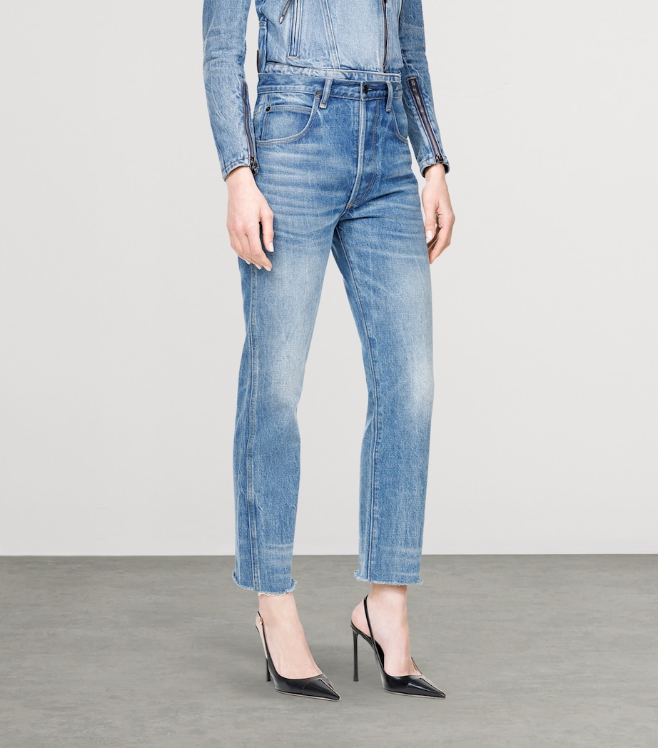 TOM FORD Womens Melanie High-Rise Straight Jeans Uaw Image 3