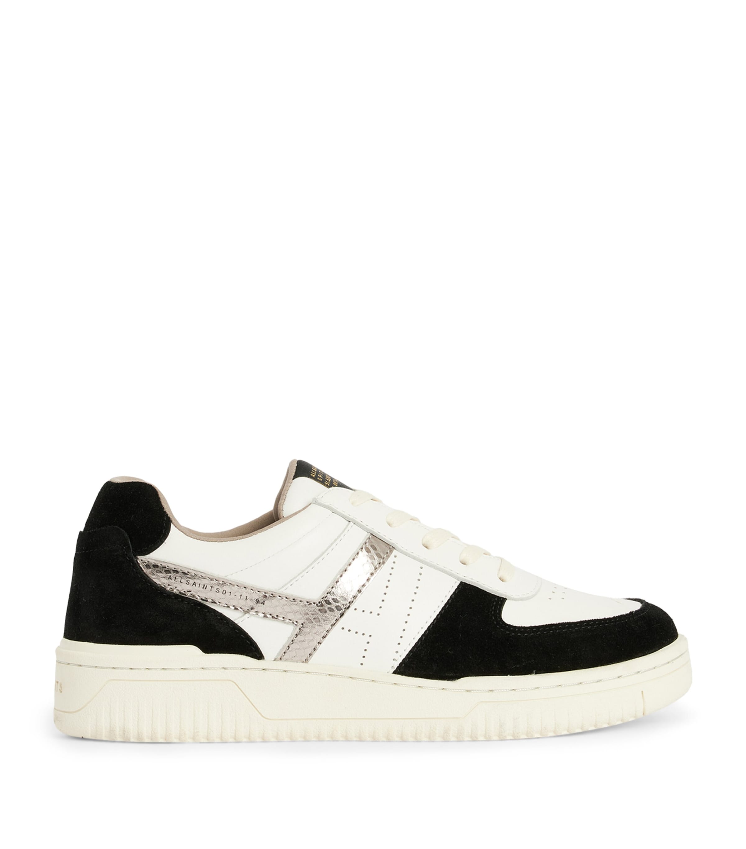 Allsaints Suede Vix Sneakers In White