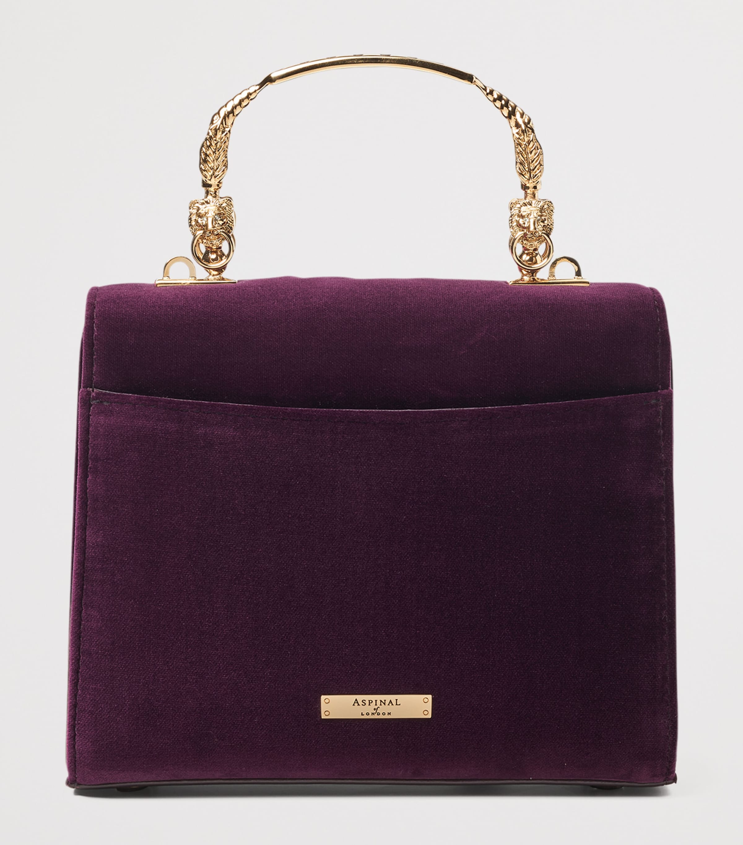 Midi Velvet Floral Embroidered Mayfair Bag CASSIS Image 3