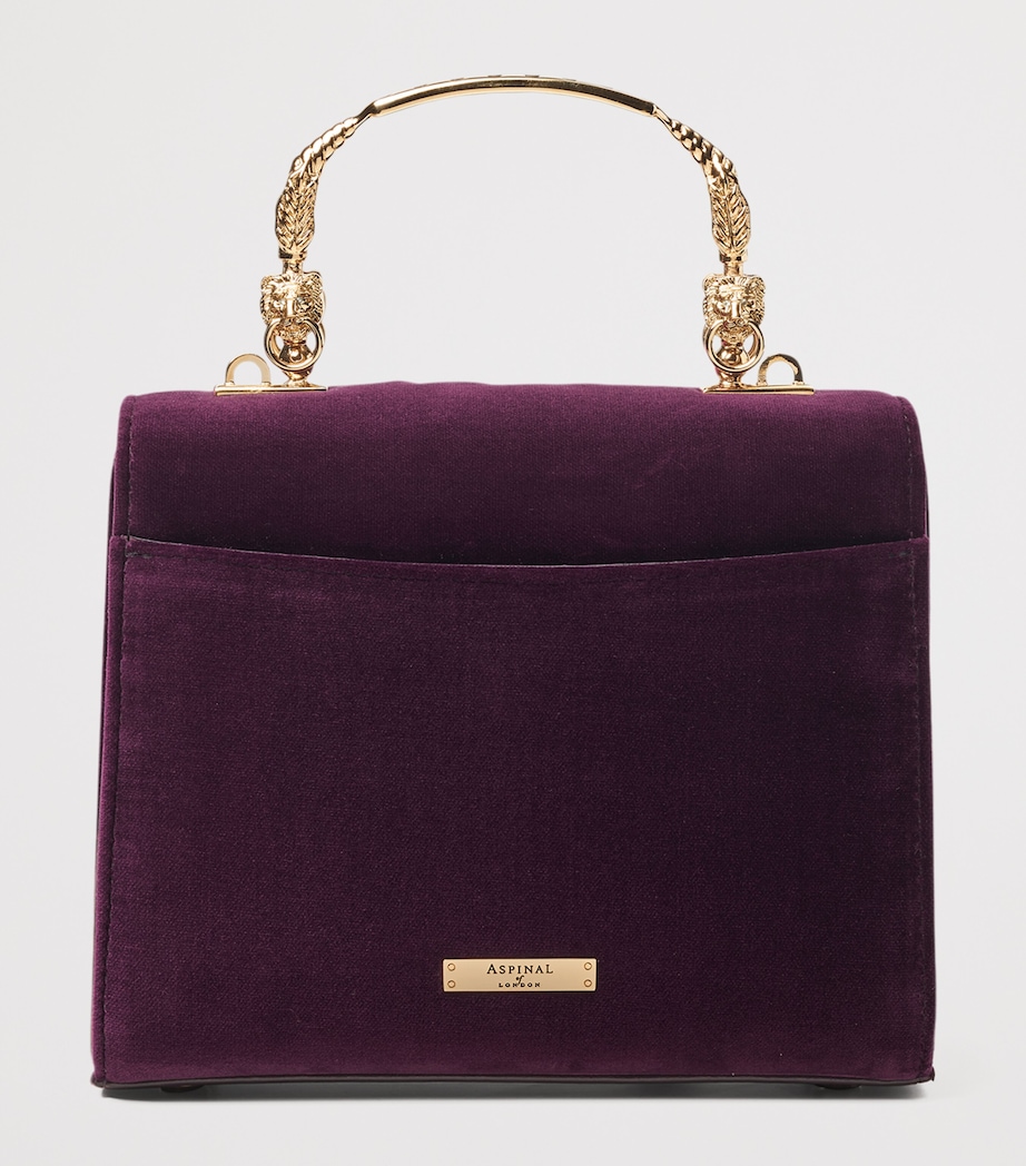 Midi Velvet Floral Embroidered Mayfair Bag CASSIS Image 3