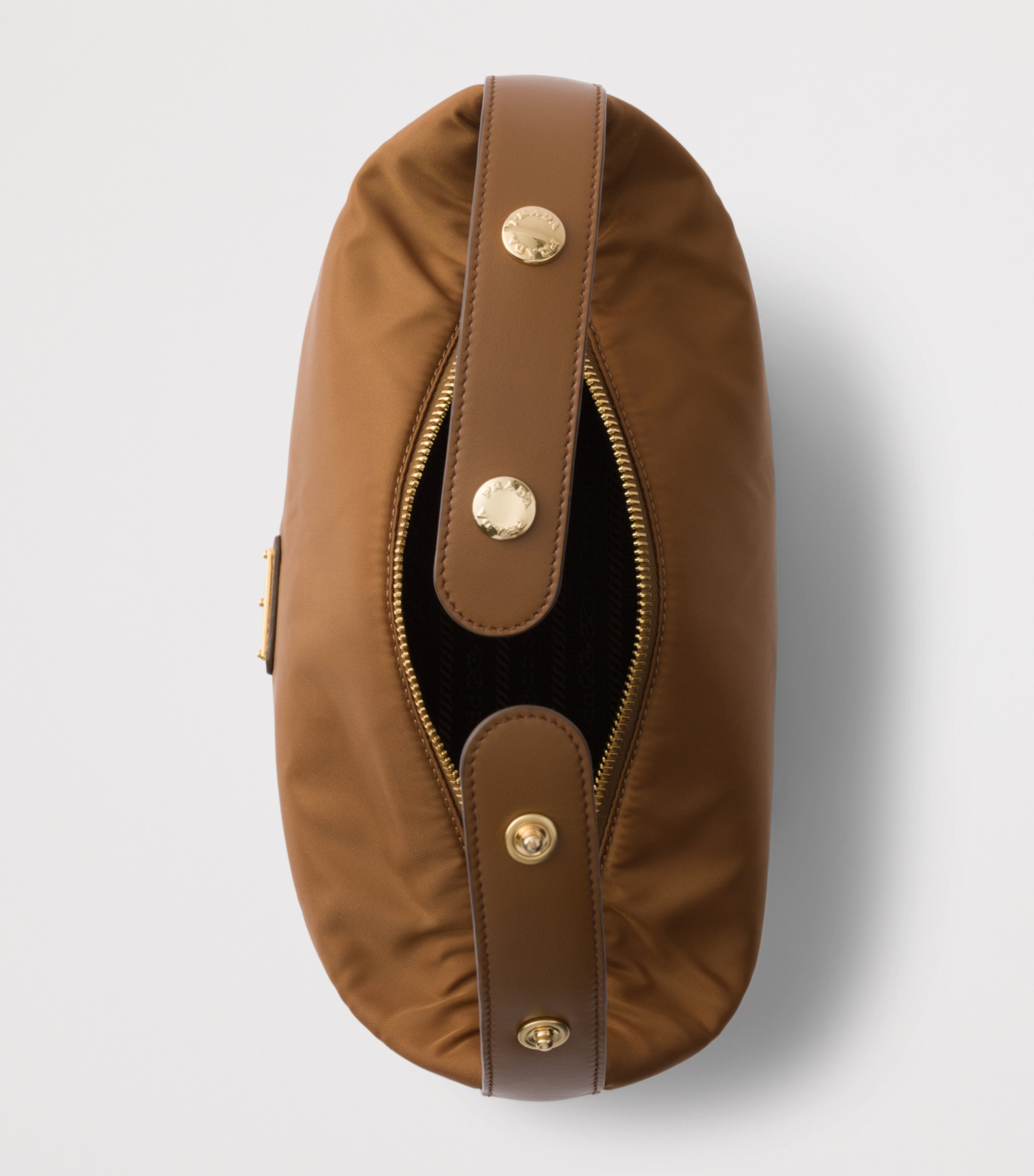 Prada Mini Re-Nylon Chérie Top-Handle Bag Brown Image 4