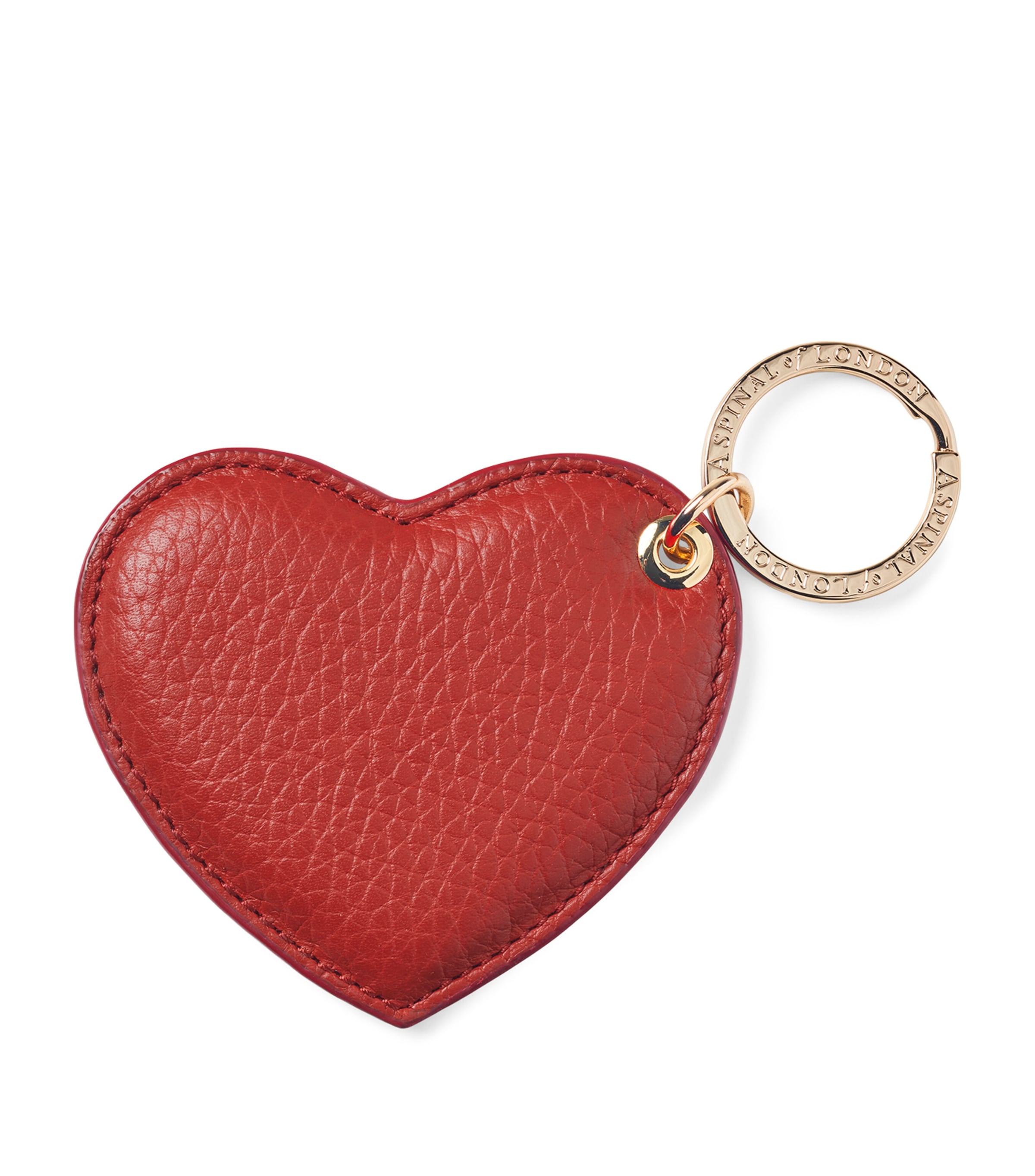 Leather Heart Keyring CARDINALRED Image 2