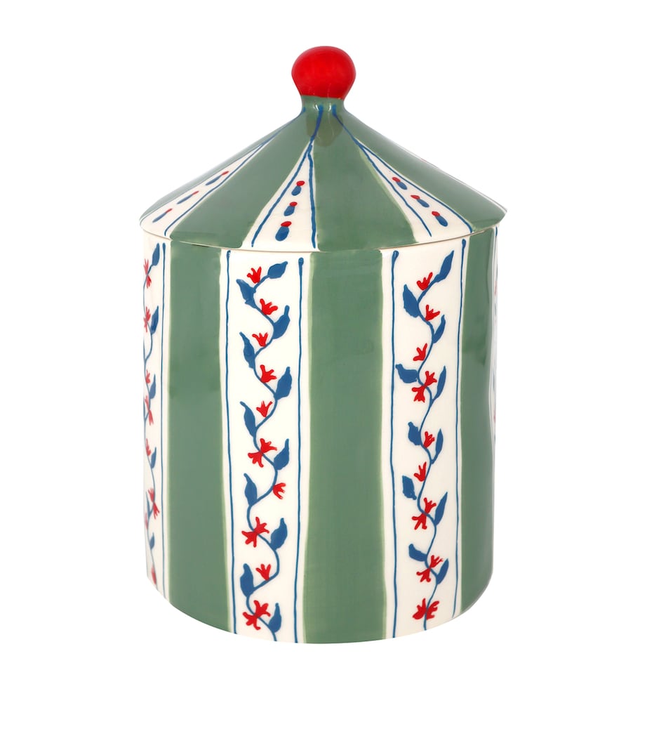 Earthenware Flower Storage Jar (23cm) KHAKI Image 1