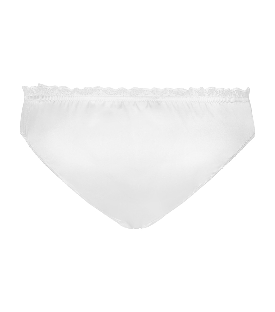 Silk-Blend Lace-Trim Briefs W0800-OPTICAL WHITE Image 2