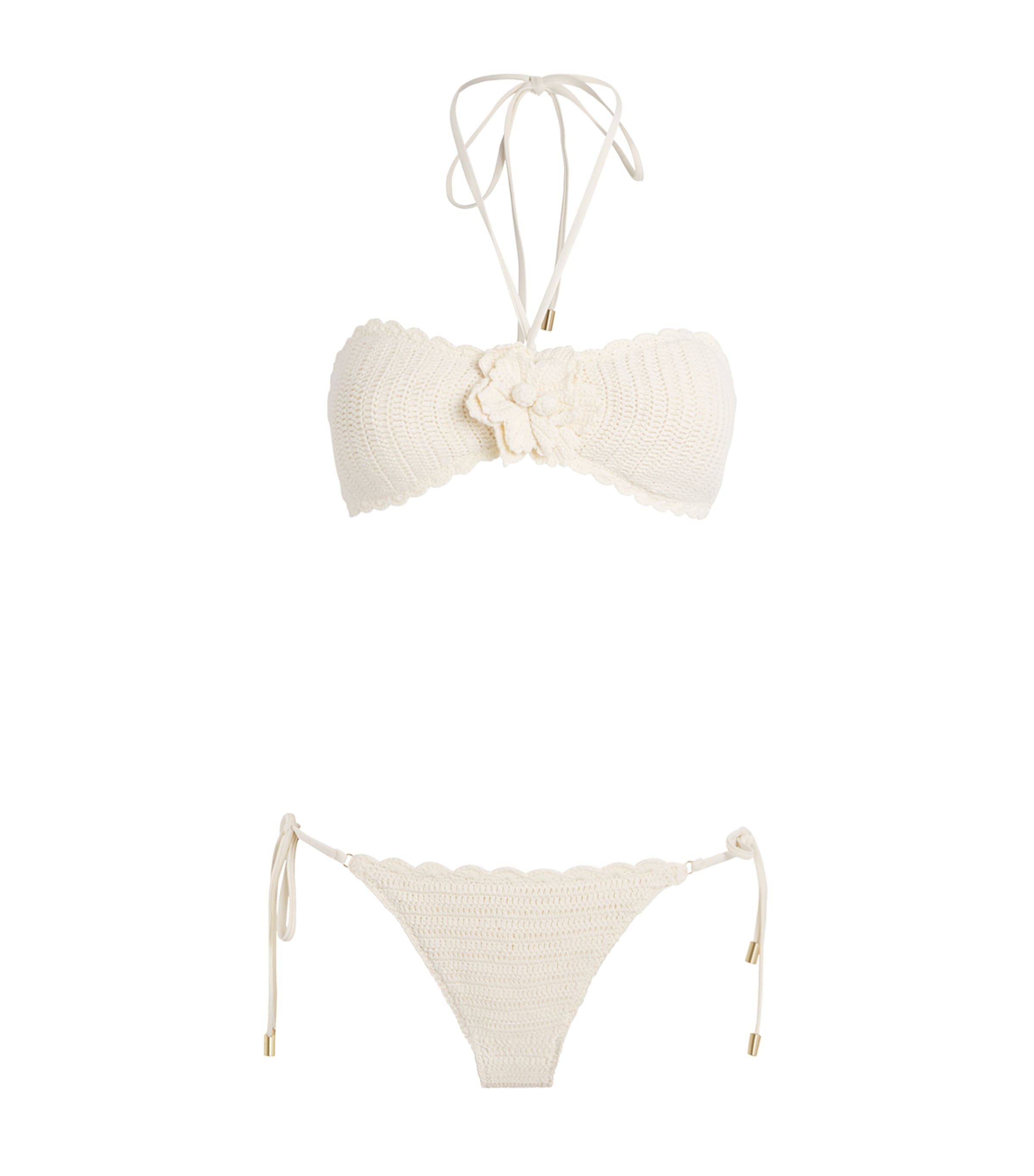 Zimmermann Crochet Awaken Bikini In White