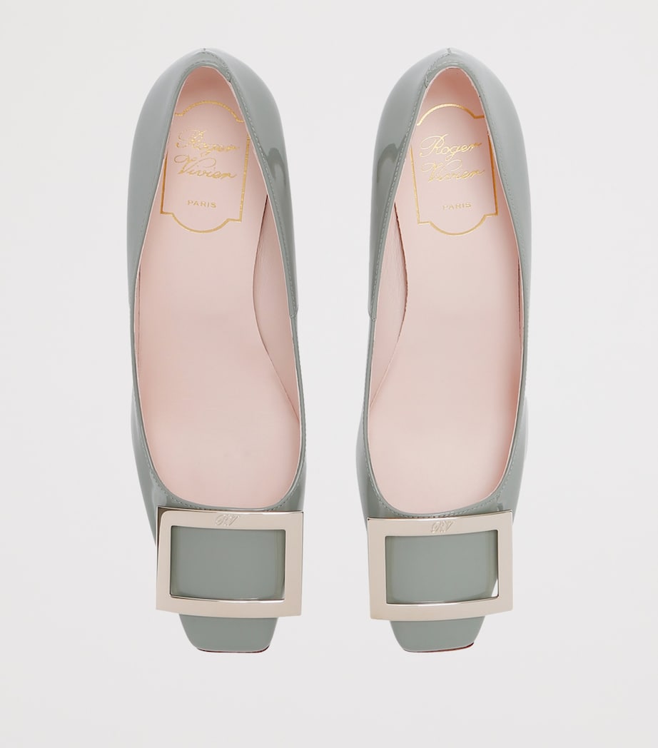 Patent Belle Vivier Trompette Pumps 70 GREY/M.CMB Image 4