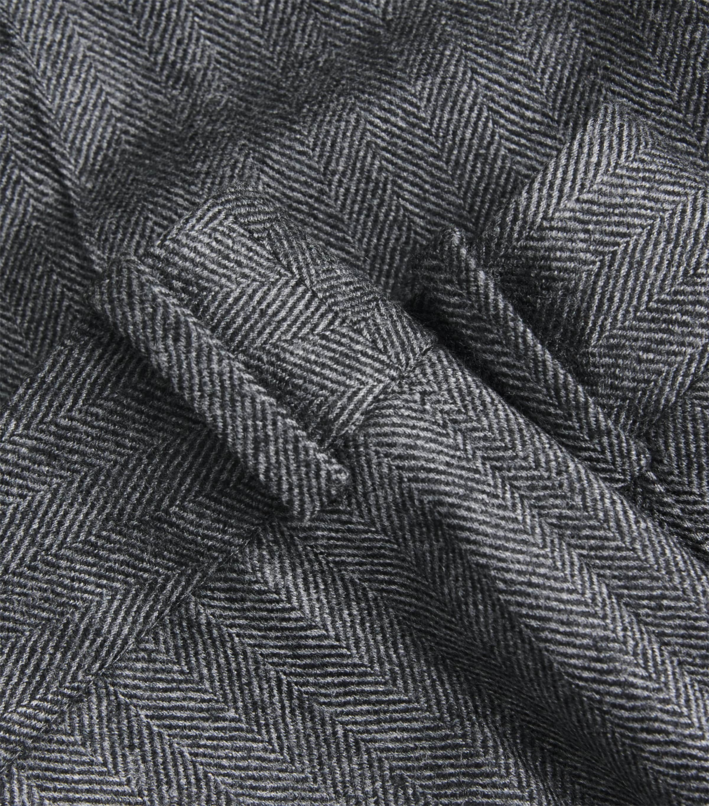 Wool Rampling Trousers GREY HERRINGBONE Image 5