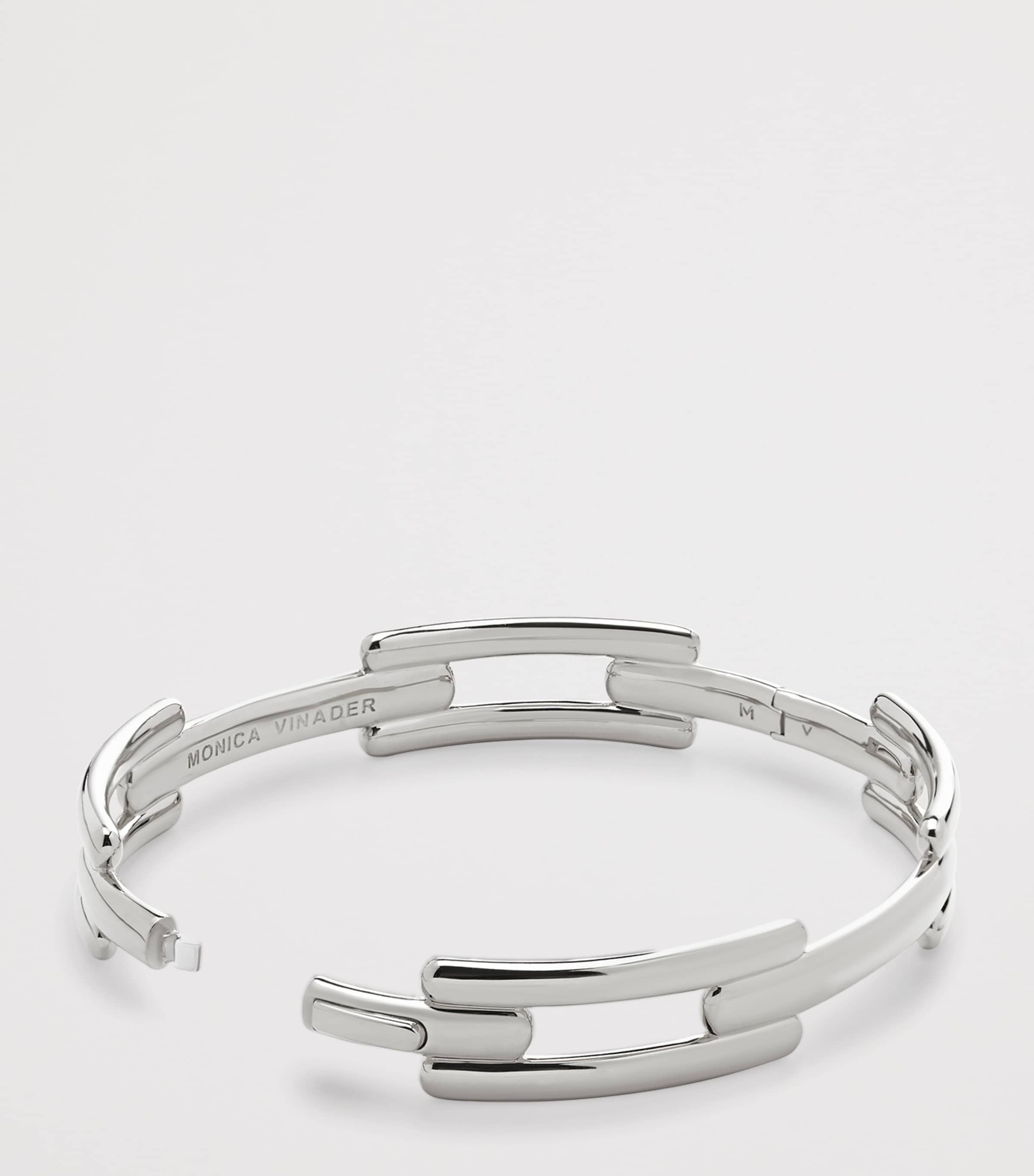 Sterling Silver Signature Link Bangle STERLING SILVER Image 3
