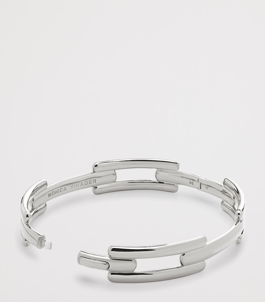 Sterling Silver Signature Link Bangle STERLING SILVER Image 3