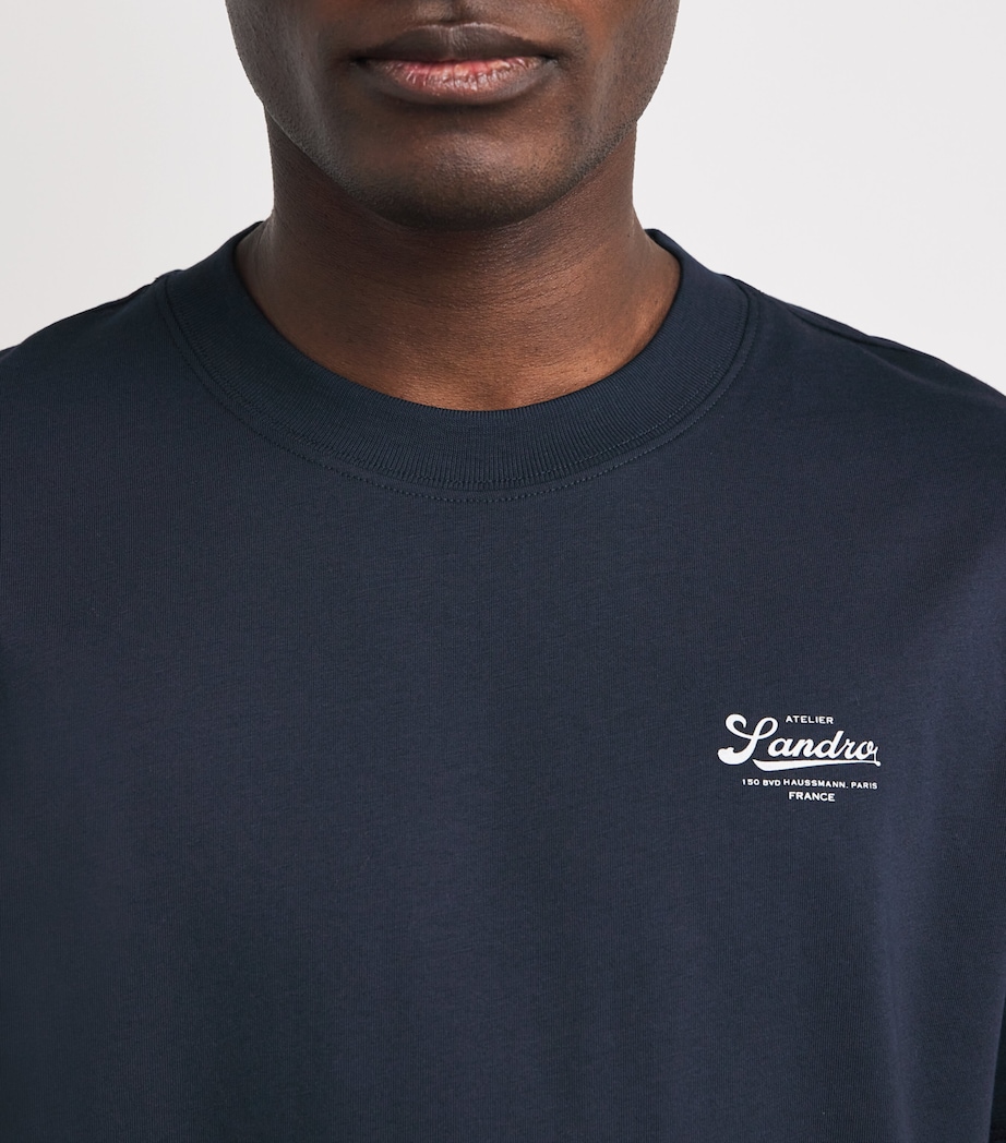 Cotton Logo Atelier T-Shirt MIDNIGHT BLUE Image 6