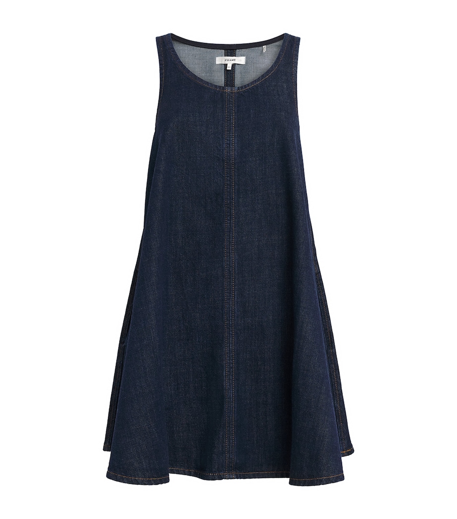 FRAME Womens The Skipper Denim Mini Dress Duomo Image 1