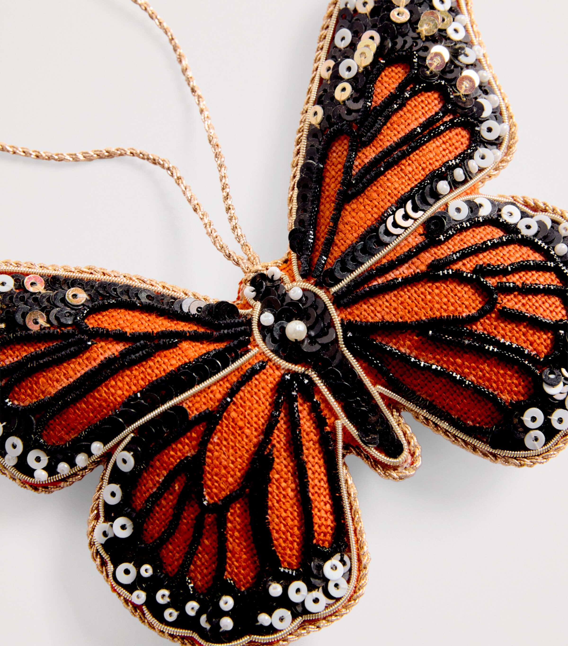 Katie Larmour Butterfly Monarch Tree Decoration Orange Image 3