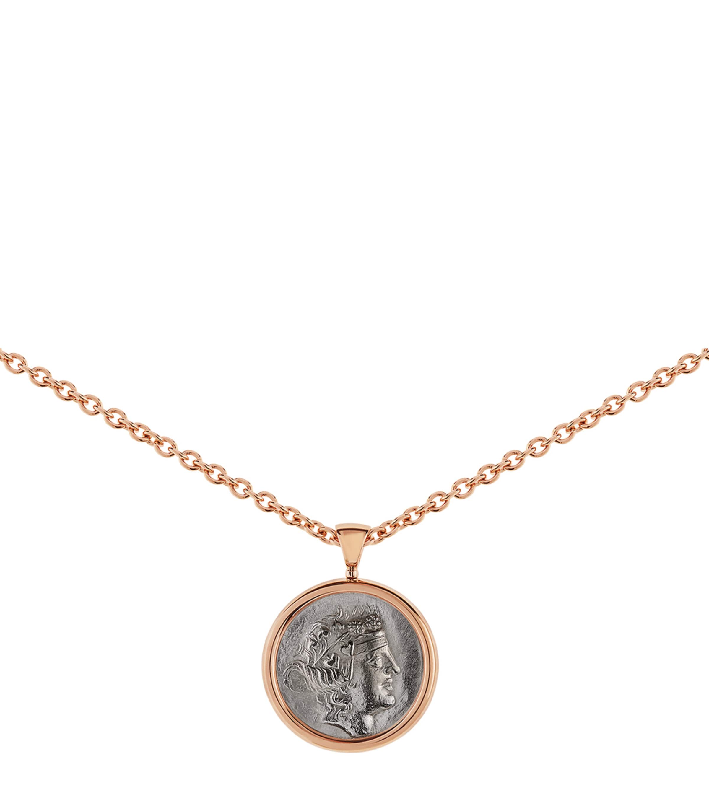 Rose Gold Coin Monete Necklace PINK GOLD Image 2