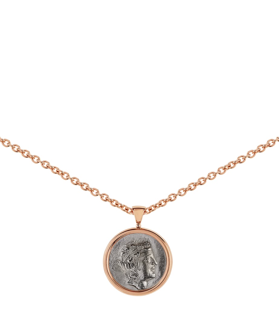 Rose Gold Coin Monete Necklace PINK GOLD Image 2
