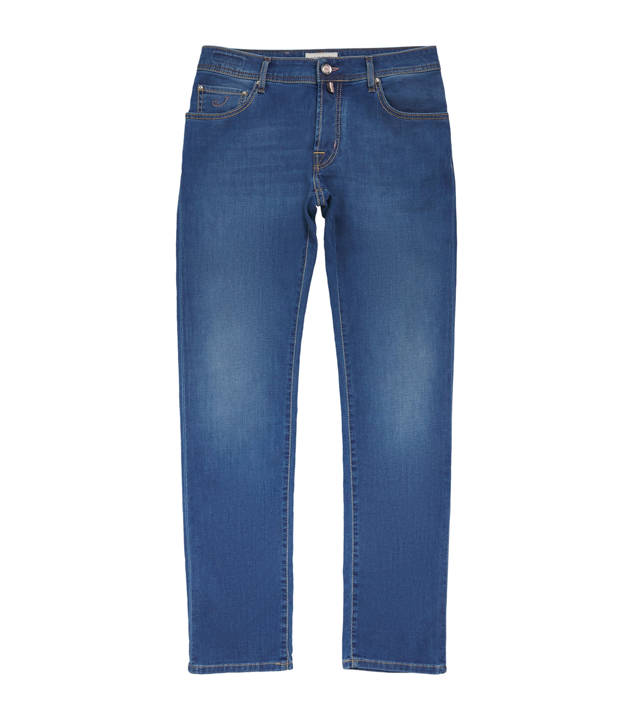 JACOB COHËN Mens Nick Slim Jeans Medium Blue Image 1
