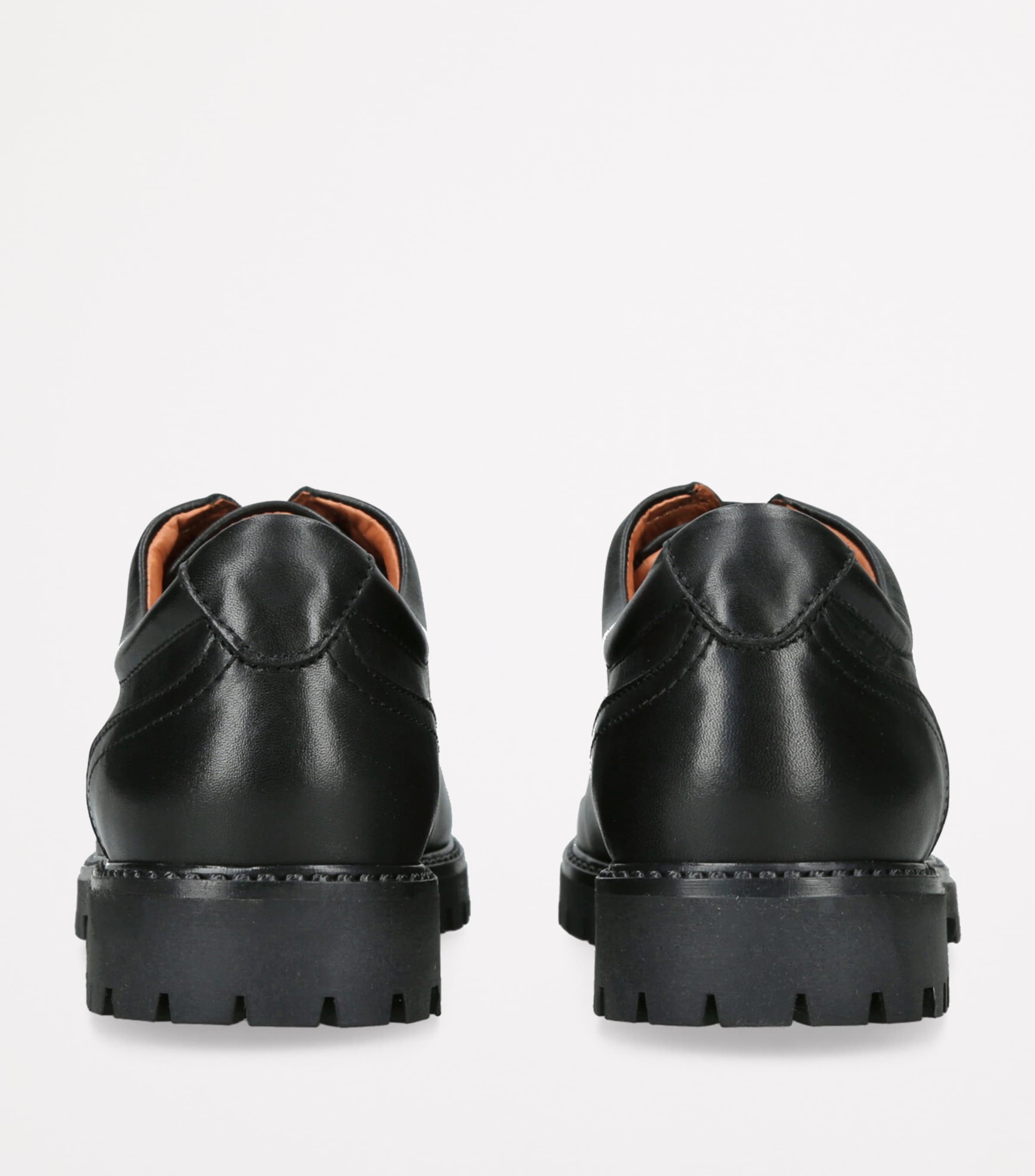 papouelli Leather Harry School Shoes Black Image 2