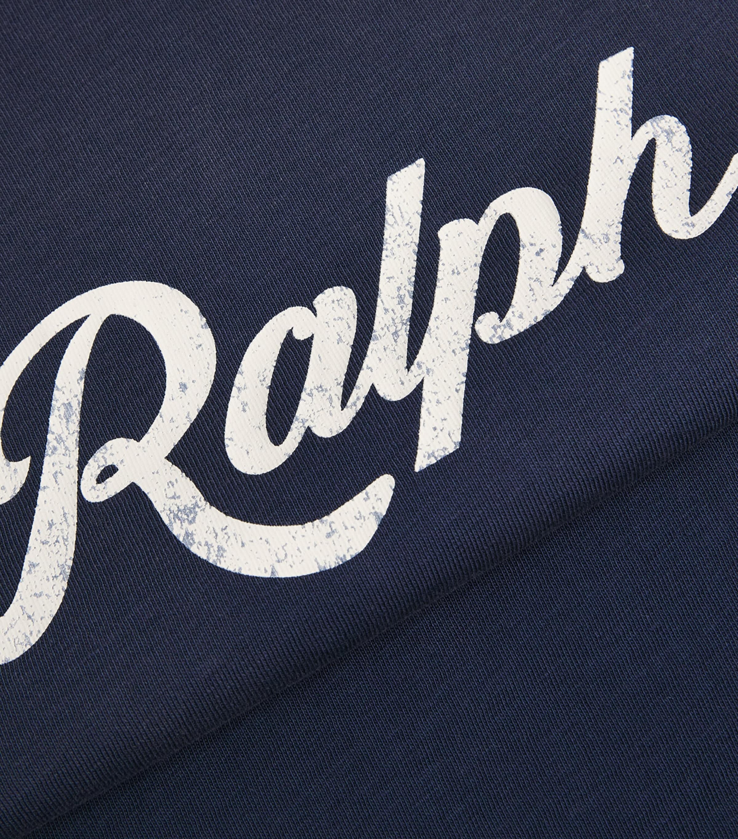 Polo Ralph Lauren Mens Cotton Vintage Logo T-Shirt Dark Cobalt/white Image 6