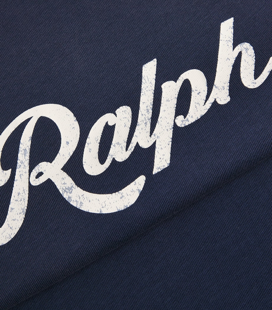 Polo Ralph Lauren Mens Cotton Vintage Logo T-Shirt Dark Cobalt/white Image 6