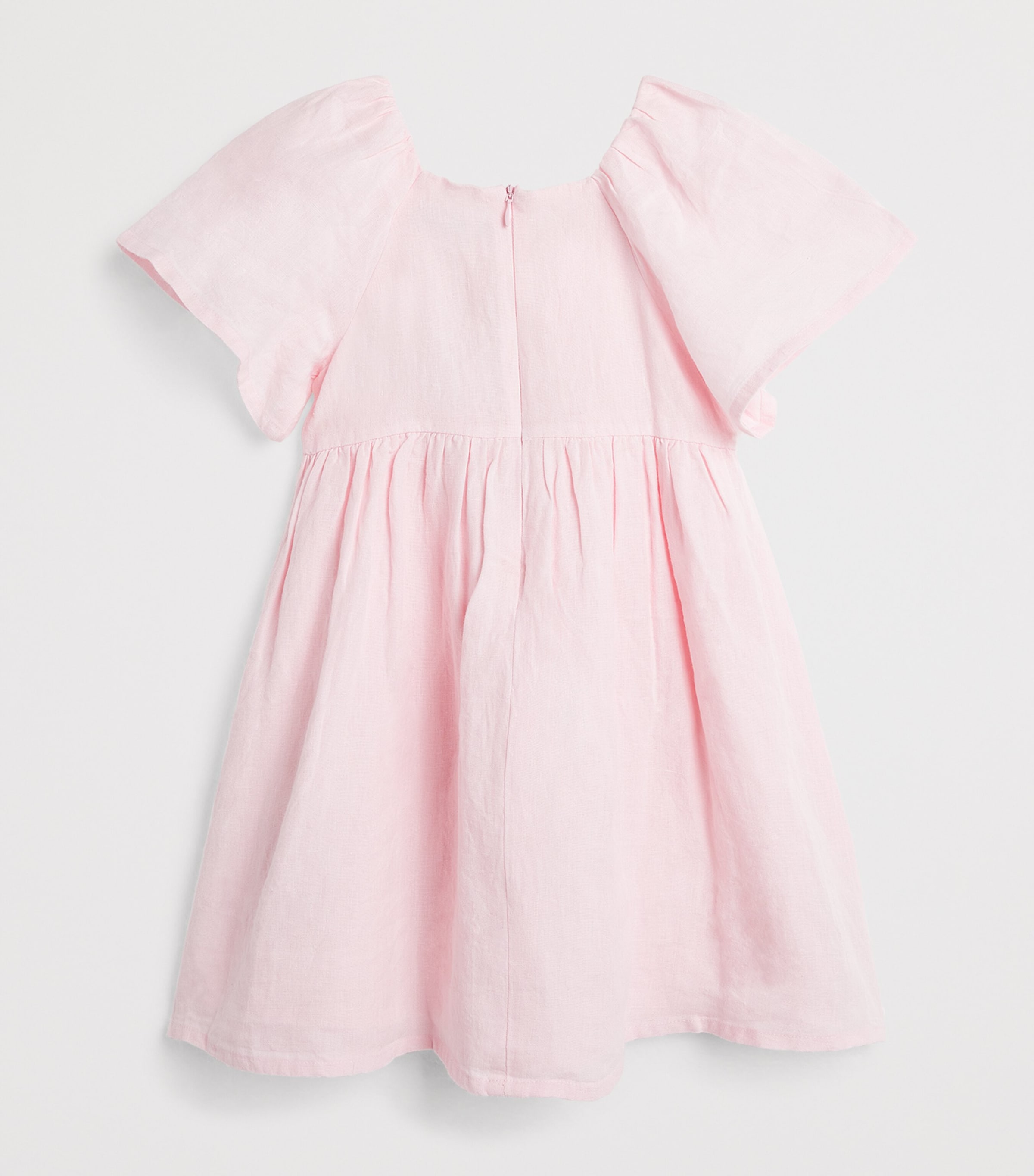 Linen Embroidered Dress (2-12 Years) 32AZALÉE Image 2