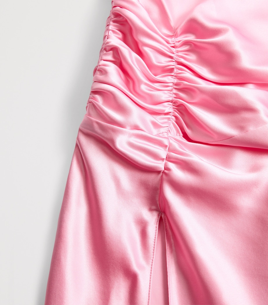 Valentino Womens Silk Draped Midi Dress Image 8