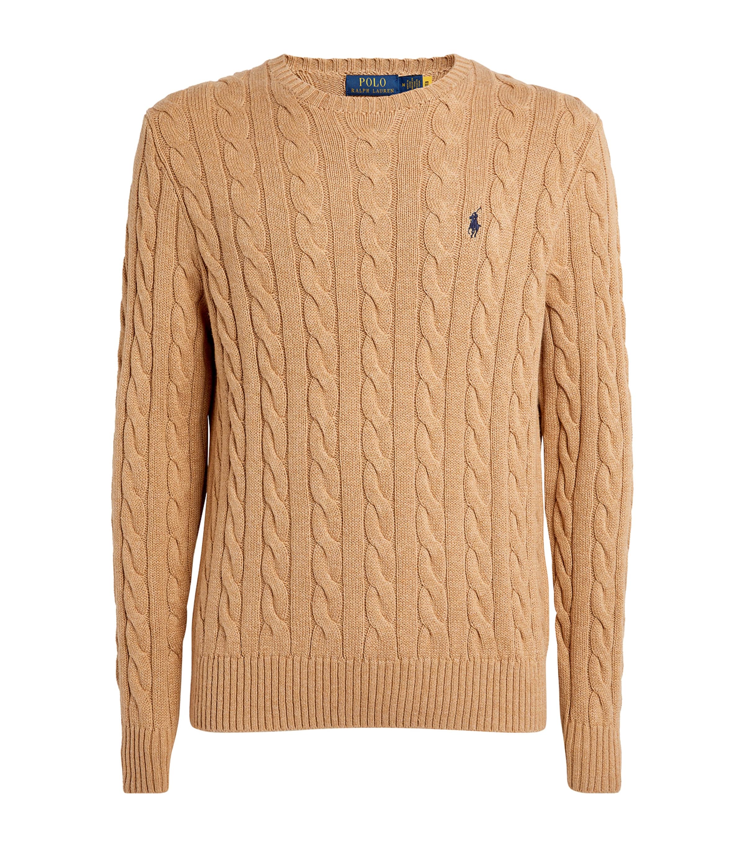 Polo Ralph Lauren Cotton Cable-knit Sweater In Neutral