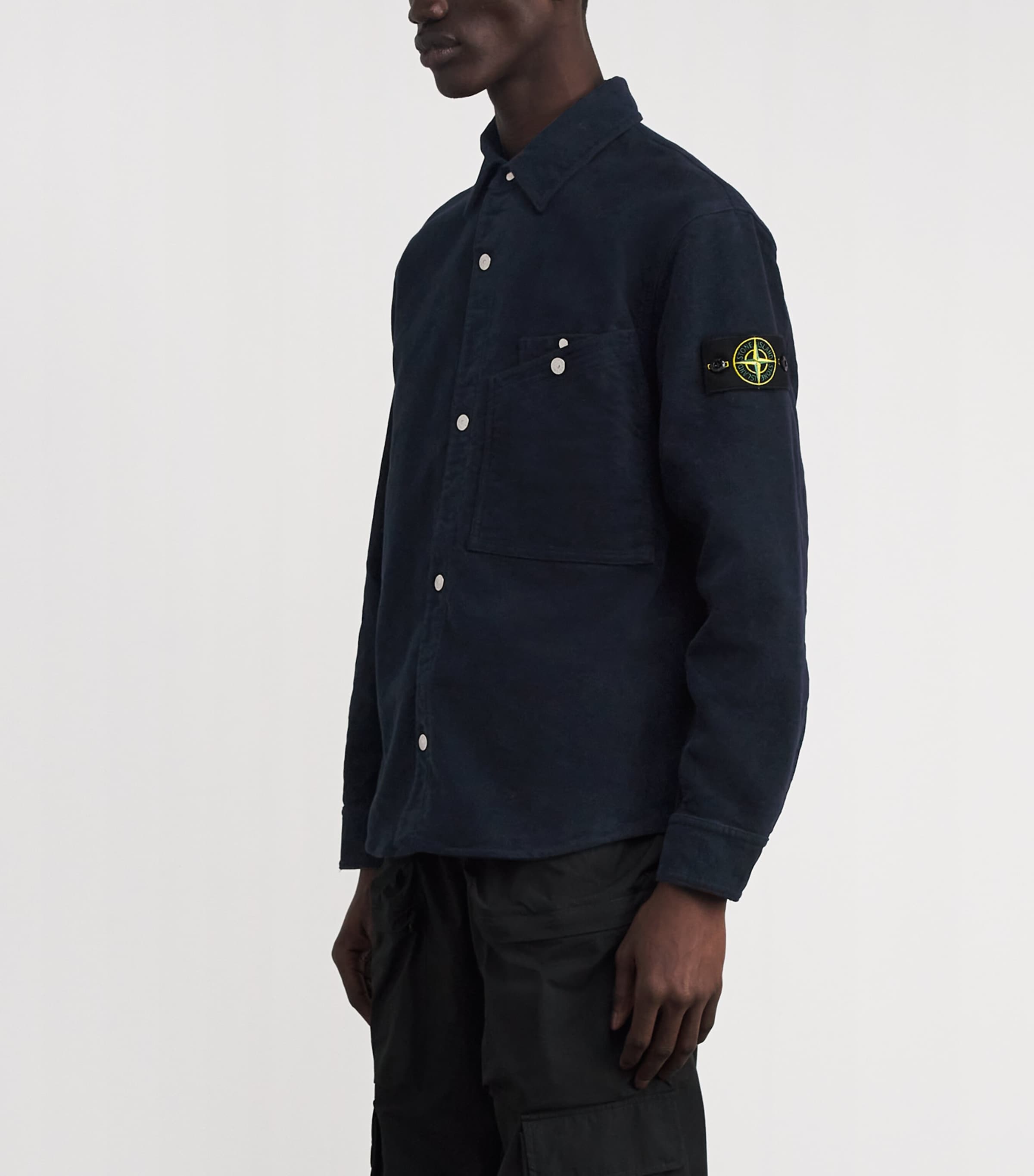 Cotton Button-Up Shirt V0020 Image 3